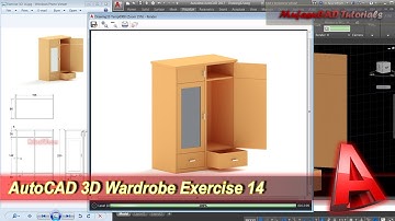 AutoCAD 3D Modeling | Wardrobe Tutorial | Exercise 14