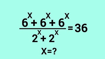 Germany | A Wonderful Exponential Maths Olympiad Question | X=? |