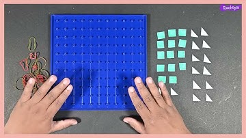 Area of irregular shapes - Geoboard activity - KANNADA