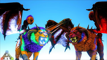 Solo MEGA KING KONG with new ICE MANTICORE !!! ARK Survival Evolved MODDED DOX E25