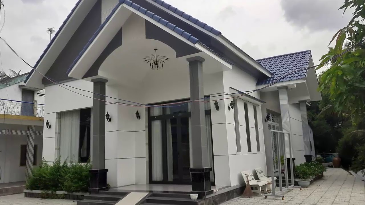 Mẫu biệt thự vườn mái thái diện tích 13×18,5m ở miền tây