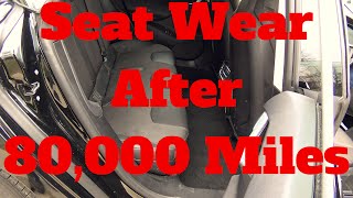 Tesla Model S: Textile Seat Wear after 80,000 Miles and 2 1/2 years of Heavy Use!