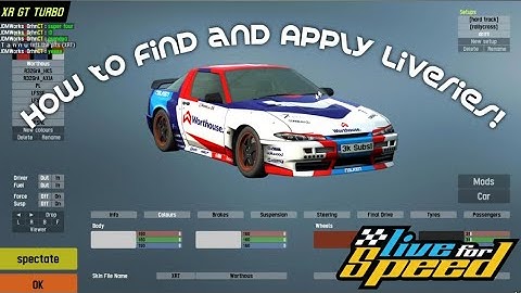Live For Speed | How To Find and Apply Custom Liveries