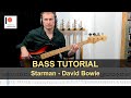 Starman - David Bowie | Bass Tutorial (Sheet   TABs)