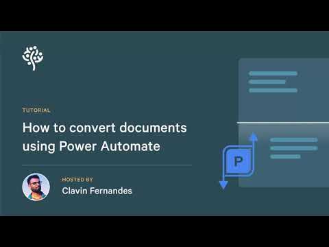 How to convert documents using Power Automate - YouTube