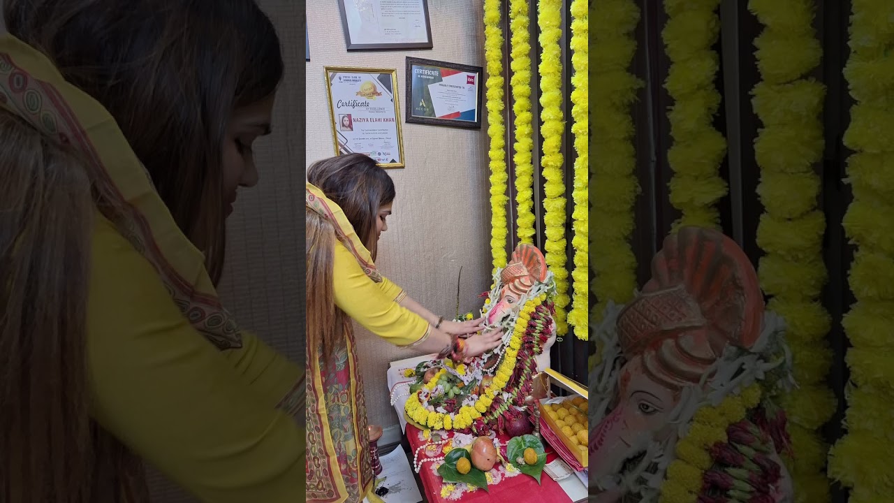 Ganesh Pooja by Nazia khan | Ganpati Bappa Morya | Shorts | Jai Hind Reactions