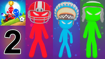 Stickman Party - Gameplay Walkthrough - Tournament  Part 2 (IOS, Android)