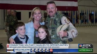 Second Lady Karen Pence visits Texas to promote military families empowerment program