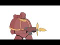 Very loud a space marine shooting   warhammer40k animation  cc