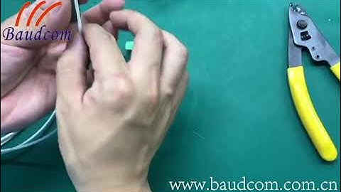 How to install fiber fast connector