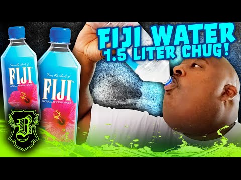 I LOVE THIS WATER! | 1.5 Liter Fiji Water Chug