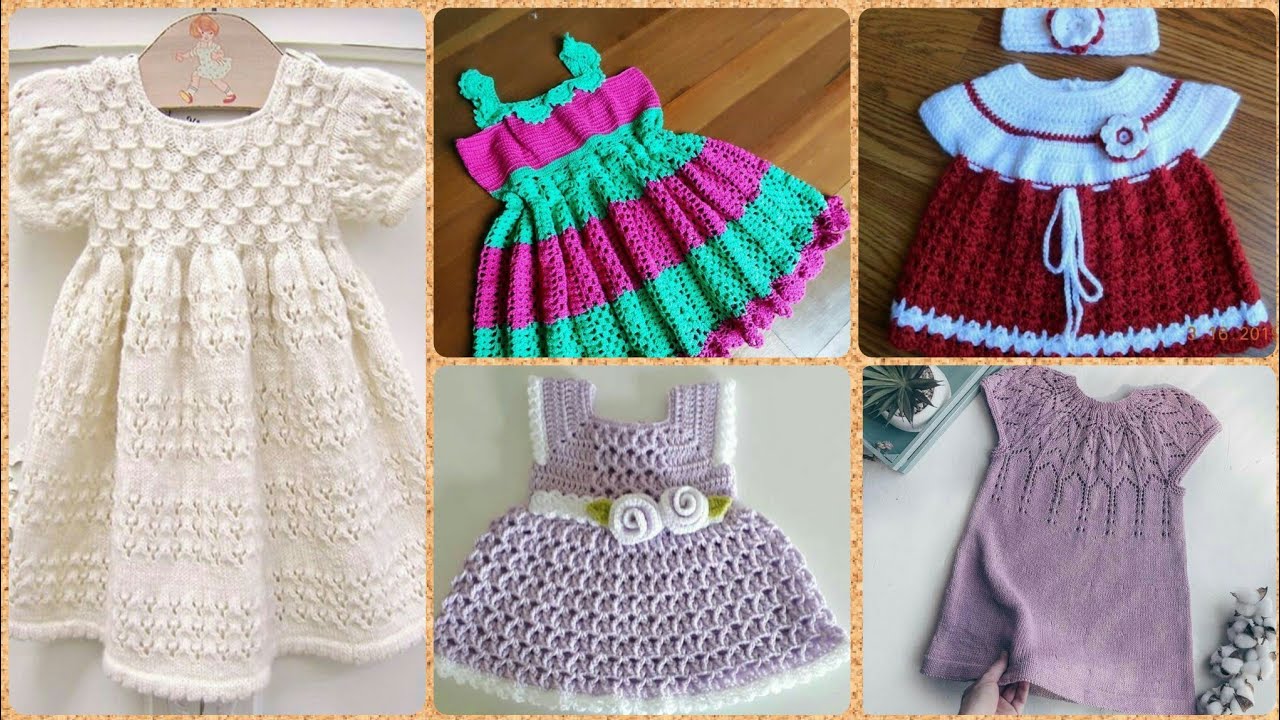 Baby Girls Crochet Frocks Designs Ideas/Crochet Winter Frocks Designs ...