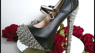 custom made spiked ''punkxury'' high heels by pastel-dreams