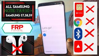 Samsung S7,S8,9 Note8, Note9, Note 10 Frp Bypass 2022/All Samsung Google Account Bypass| Any Android