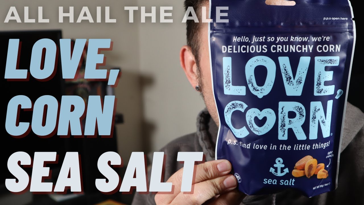 LOVE CORN - Sea Salt Bar Snack Review 
