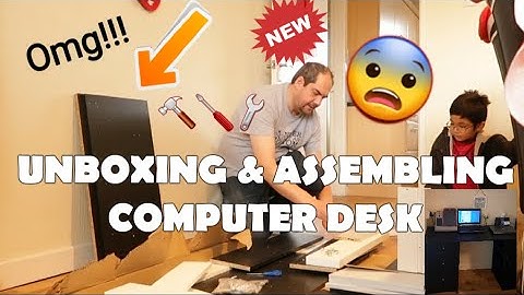 UNBOXING & ASSEMBLING COMPUTER DESK |NEW  OFFICE DESK