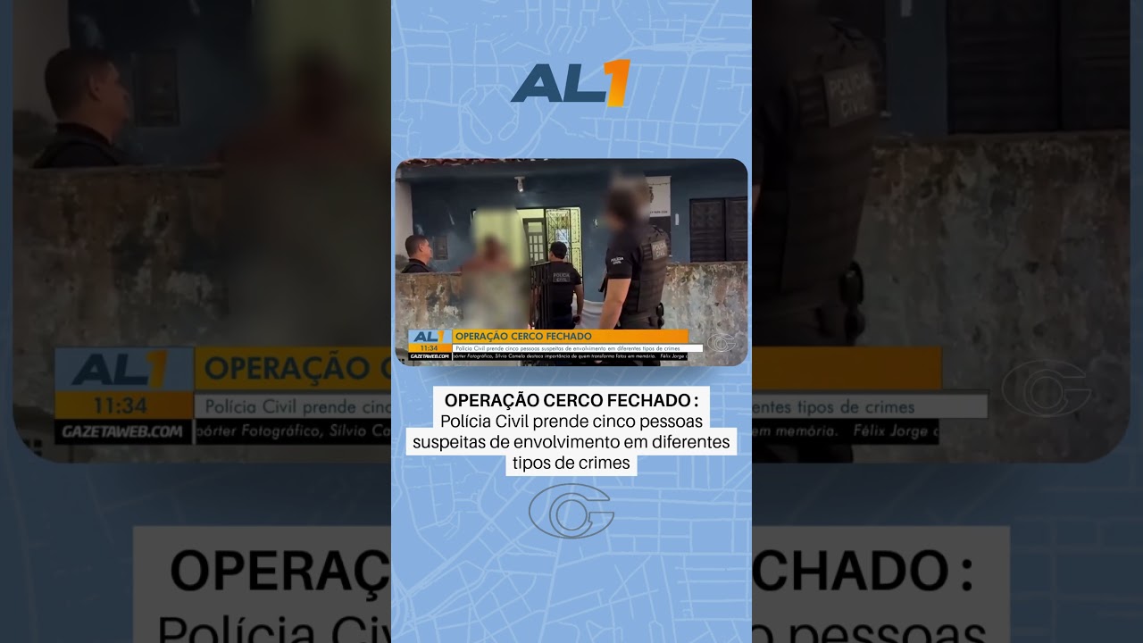 Polícia Civil prende cinco suspeitos de diversos crimes durante a Operação Cerco Fechado