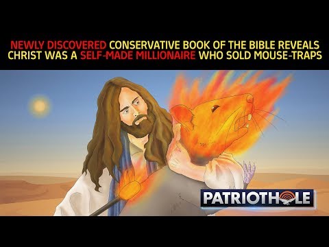 Ph.D. Reveals CONSERVATIVE Book Of Bible Where Christ Becomes A Millionaire Selling Mousetraps
