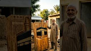 👉 From Wood Block to Kaaba 🕋😱 Satisfying Carving You Won’t Believe!#kaaba #viral #shorts