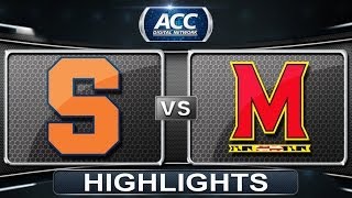 Syracuse Vs Maryland 2014 Acc Womens Lacrosse Championship Highlights
