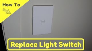 how to replace a single light switch