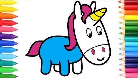 Despicable Me 3 | How to Draw Unicorn Coloring Pages | Kids Learn Drawing | Art Colors for Children