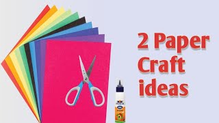 2 Paper craft ideas | Easy and beautiful paper craft wall hanging craft ideas | DIY Papers flower