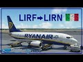 Microsoft Flight Simulator 2020 | Boeing 737 Ryanair | Rome to Napels Italy | IVAO