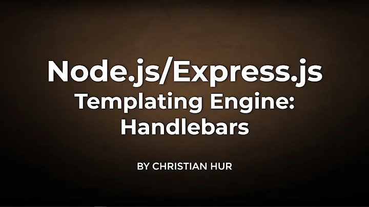 Node.js/Express.js Using Handlebars Templating Engine