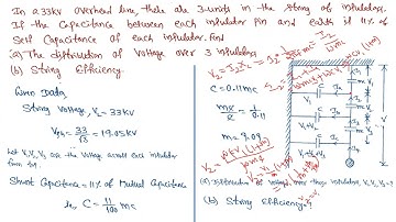 Numerical Problems on Voltage Distribution across String Efficiency