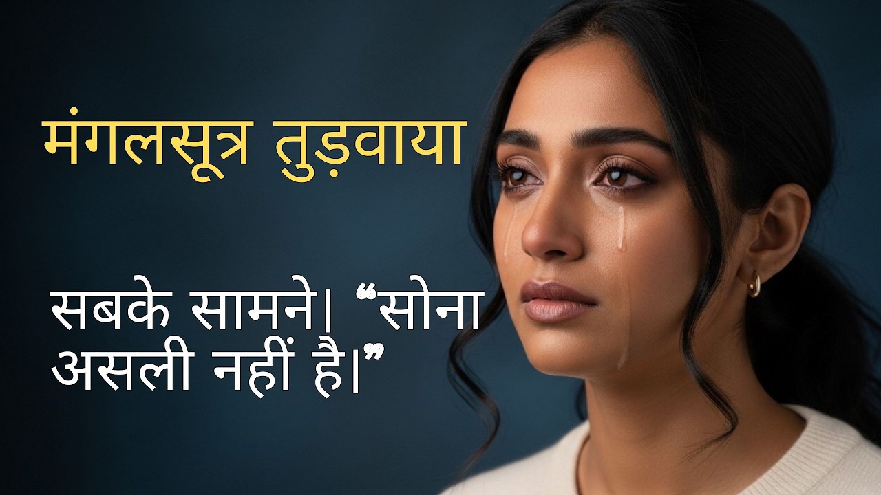 सास ने मंगलसूत्र तुड़वाया। 