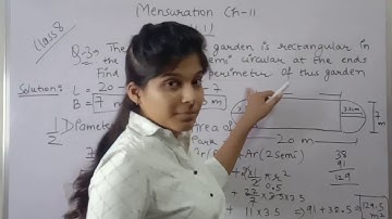 solving class 8 math "MENSURATION" exercise 11.1 question 3