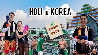 Korea mei Holi mana li 🌈 Waterbomb festival🔫💣