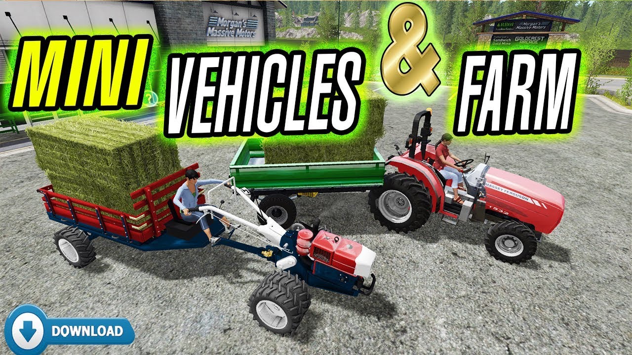 Farming Simulator 17: Micro Vehicles; MF1532 Compact AND Micro Tractor Tobata🚜😀