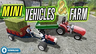 Farming Simulator 17: Micro Vehicles; MF1532 Compact AND Micro Tractor Tobata🚜😀