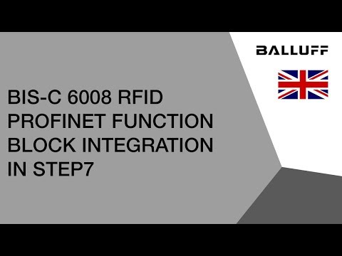 BIS-C 6008 RFID Profinet FunctionBlock Integration in Step7