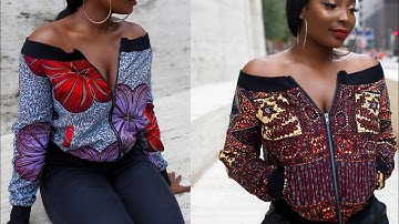 How To NEATLY Make a An Off Shoulder Bomber Jacket | Cutting & Stitching | NDIFON NTUI