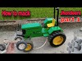 How to make John Deere tractor using Dc motor DIY Tractor part 1 #rcjohndeere