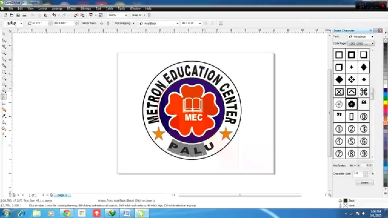 Cara Membuat Logo di CorelDraw X4 - YouTube