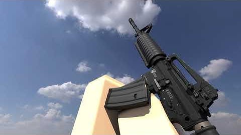 [4K] [Blender] M4a1 Carbine Tactical Reload