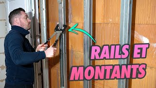 I PLACE THE RAILS AND UPRIGHTS FOR THE PLASTERBOARDS! (Bathroom renovation project  EP 11)