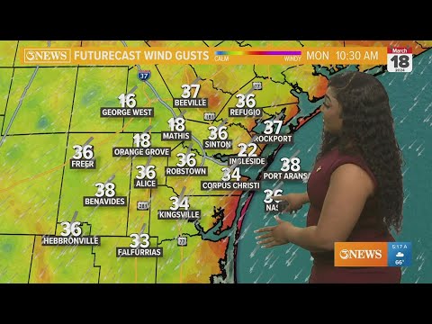 Breezy and cool start to the week - YouTube