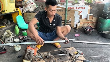Cách sửa máy cắt cỏ , cách thay cần ty