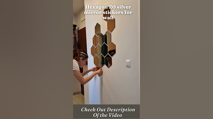 Upgrade your walls and add a touch of sophistication with our Hexagon Silver Mirror Stickers