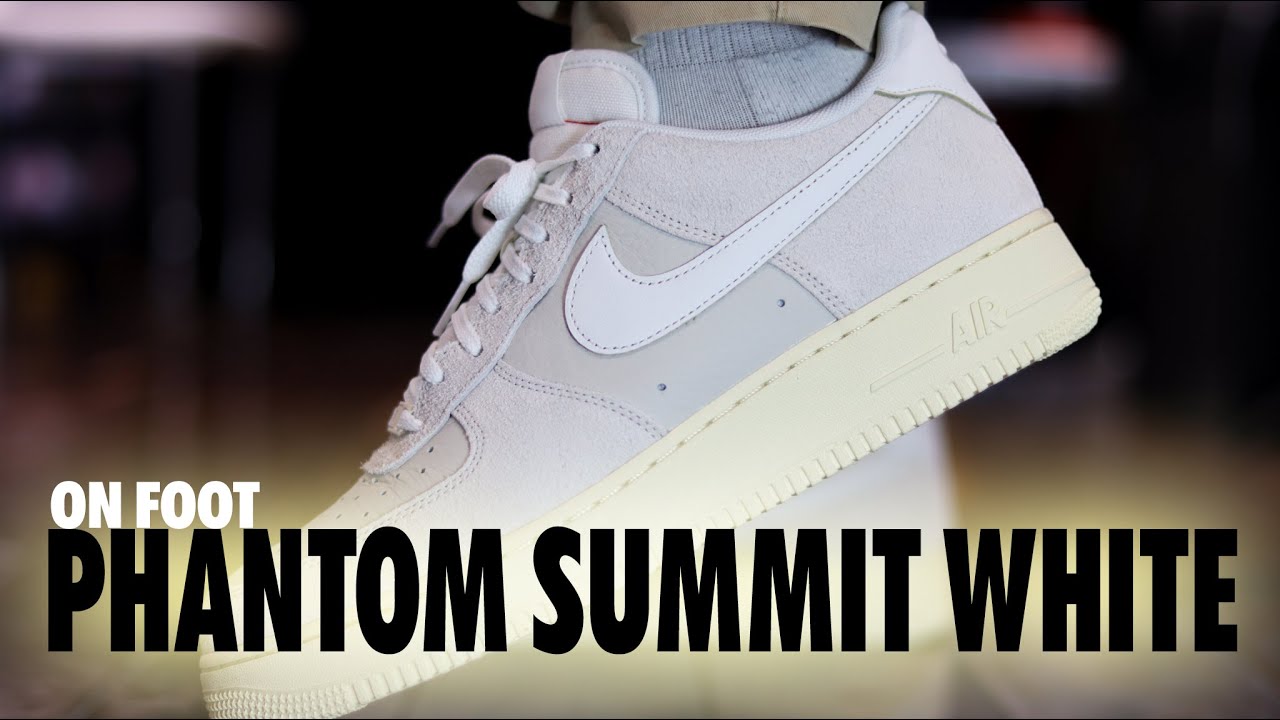 ON FOOT! Nike Air Force 1 Phantom Summit White Light Bone Schopes 