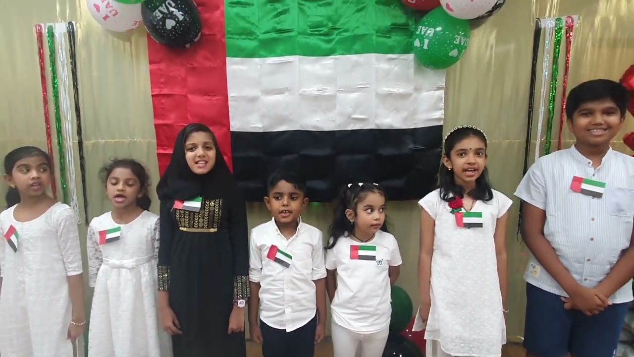 Sruthi Music & Dance Training Center, Dubai - Students UAE's 52nd National Day Celebration