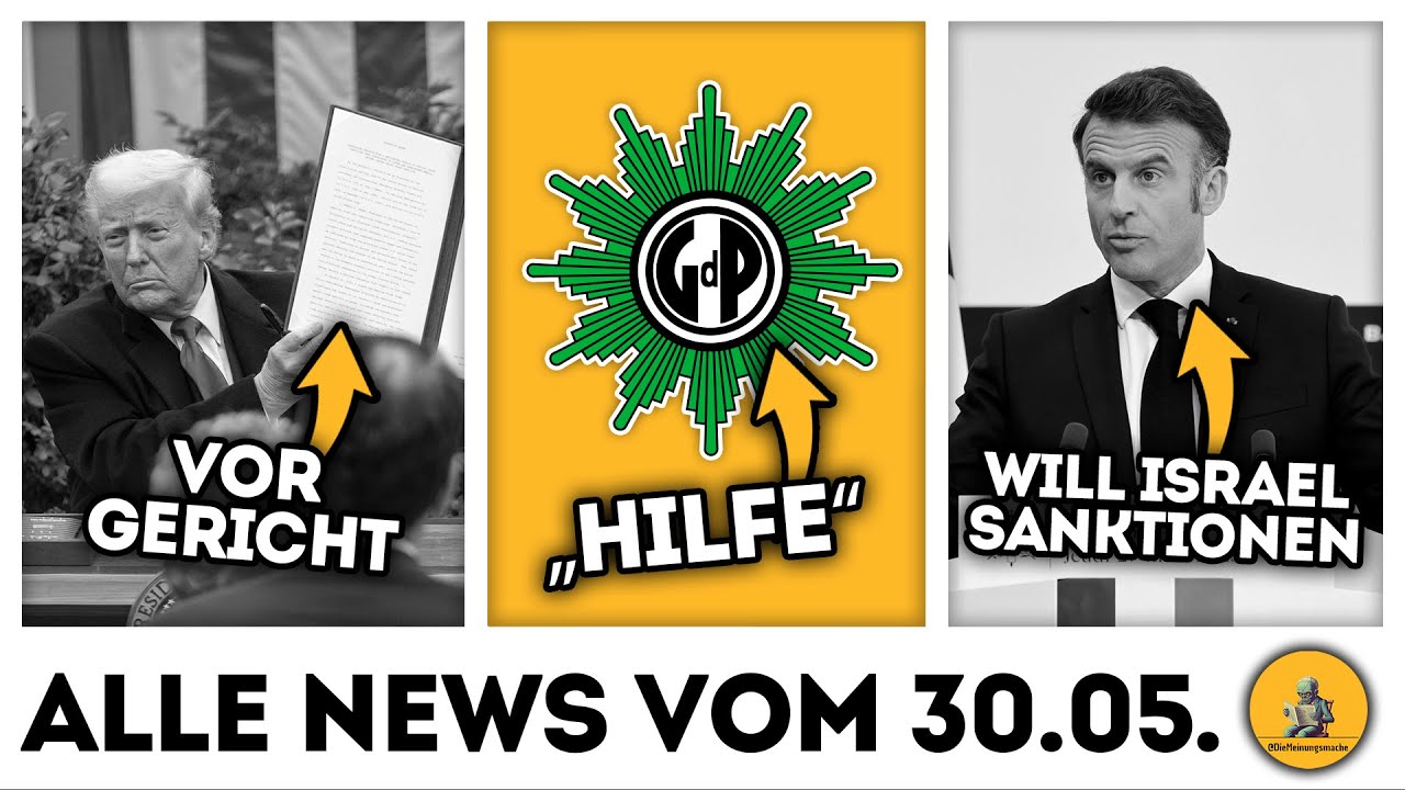 Grenzkontrollen belasten Polizei 🚓 Trumps Zölle vor Gericht 👨‍⚖️ & mehr! 📰 | Alle News vom 30.05.