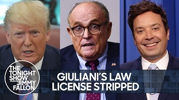 Rudy Giuliani’s Law License Stripped Over Trump Election Lies | The Tonight Show