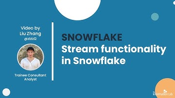 Stream functionality in Snowflake