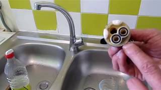 Comment réparer la fuite d'eau du robinet mitigeur ( 1 écrou a dévisser))